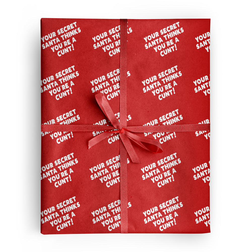 Secret Santa Cunt Wrapping Paper #1 image
